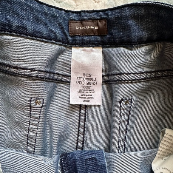 🍉Denver Hayes crop jeans lightweight, stretchy 18 x 22 GUC - Picture 14 of 15